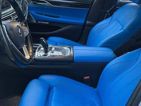 Blue leather interior color change